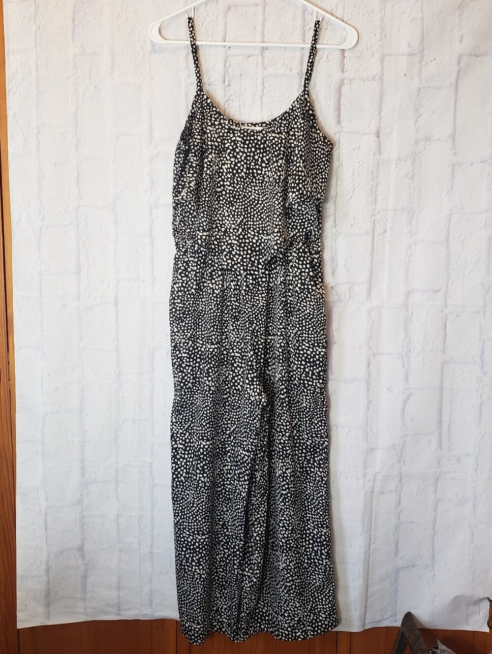 BAR III Spaghetti Strap Cropped Length Jumpsuit Medium